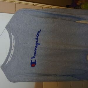 Champion Heather Gray Long Sleeve Tee